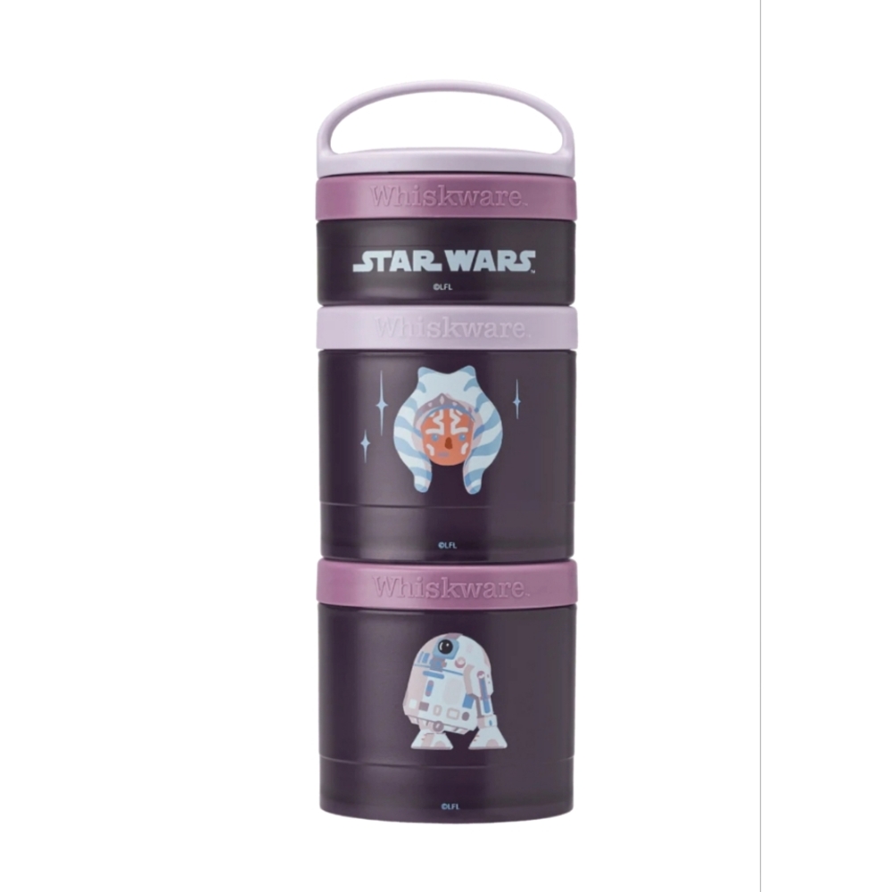 Whiskware Ahsoka Tano Mandalorian Snack containers stackable lockable 3 portions
